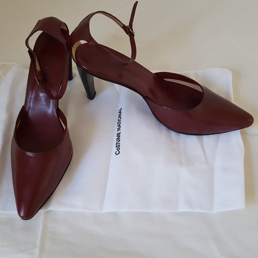 Costume National Red Sandals; Size 7